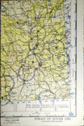 Vintage Aeronautical Chart: Strait of Dover 1954