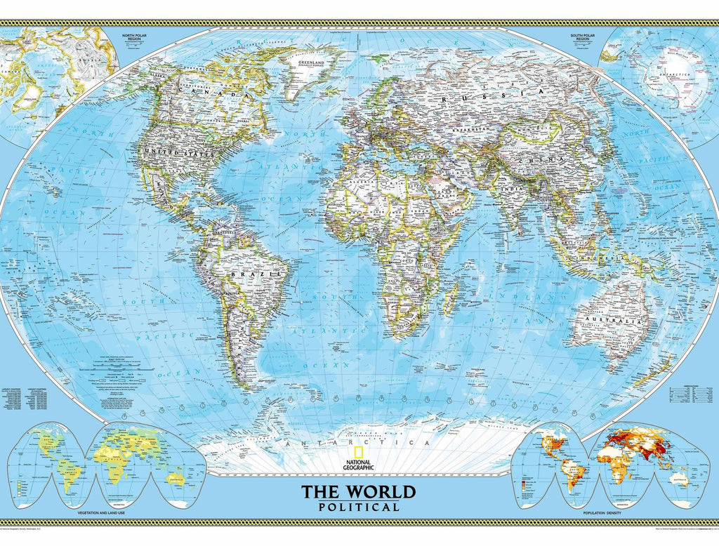 GIANT World Mural Map