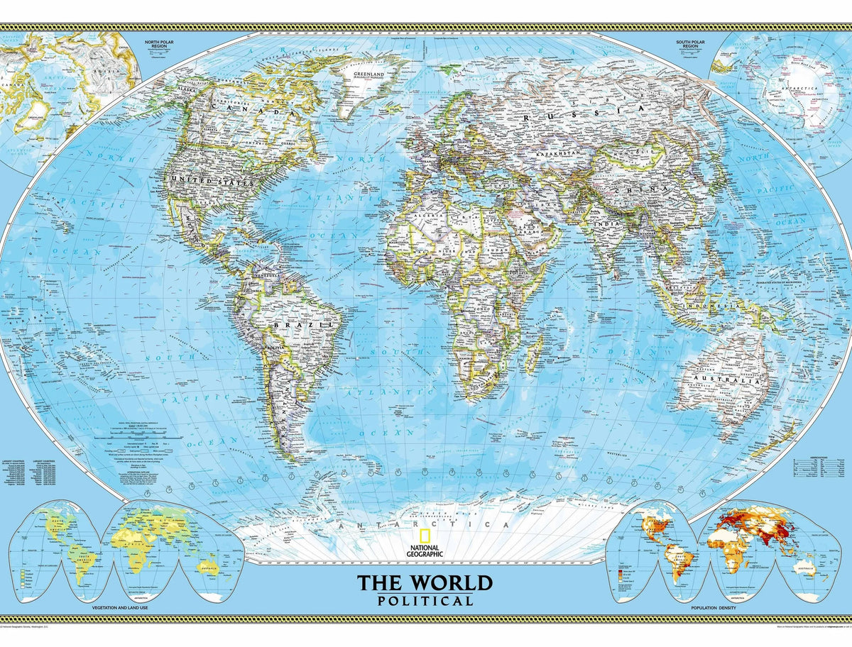 GIANT World Mural Map