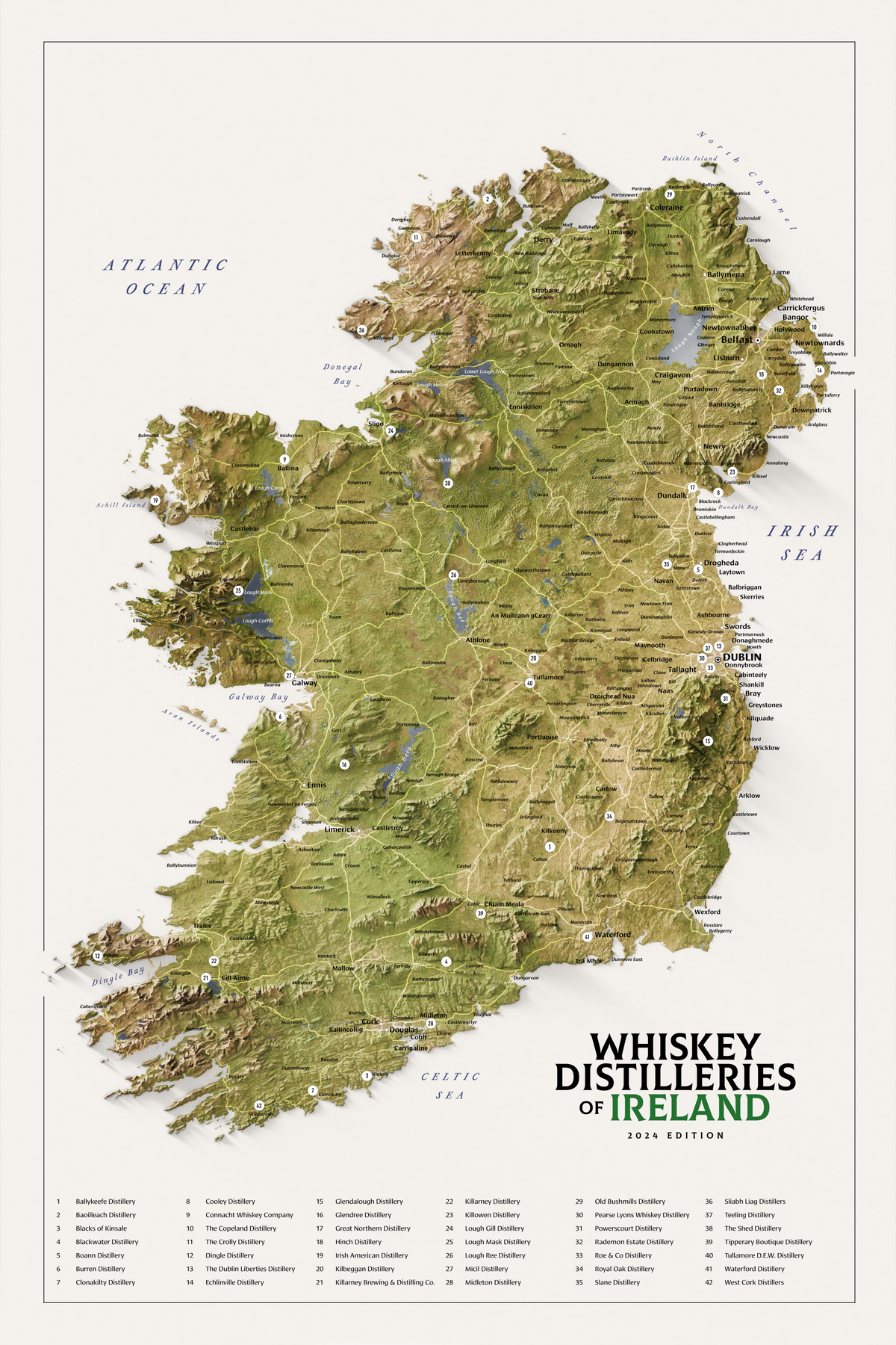 Whiskey Distilleries of Ireland