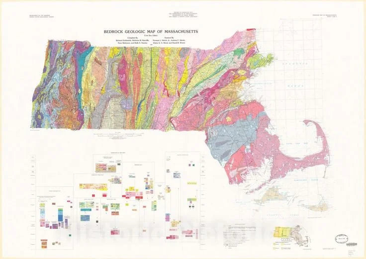 Geological map of Massachusetts