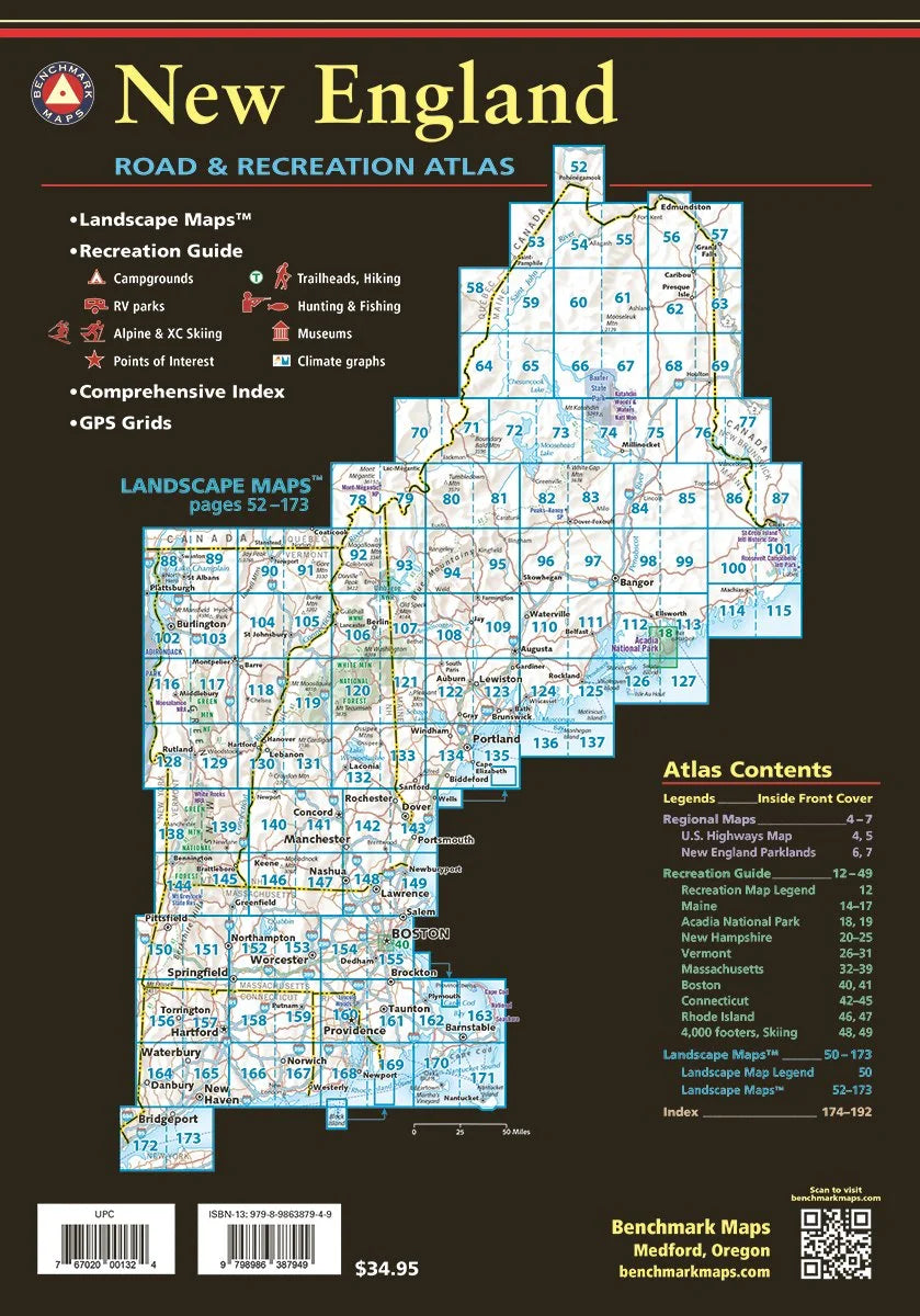 New England Road & Recreation Atlas (Benchmark)