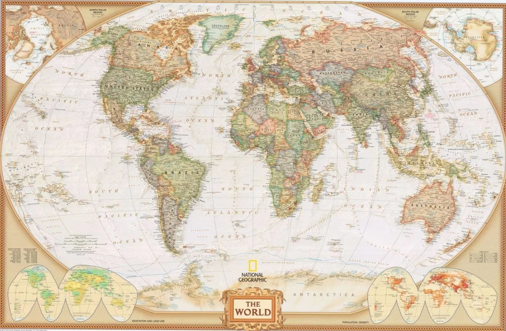 GIANT World Mural Map
