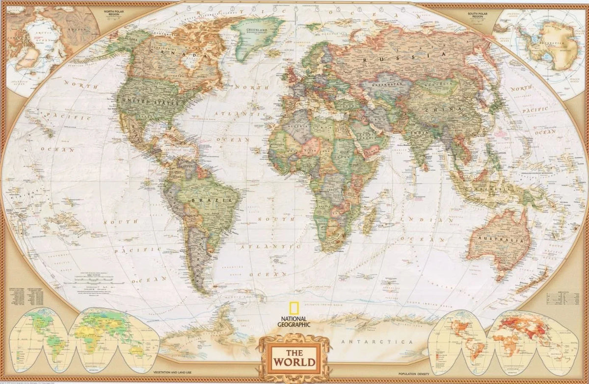 GIANT World Mural Map