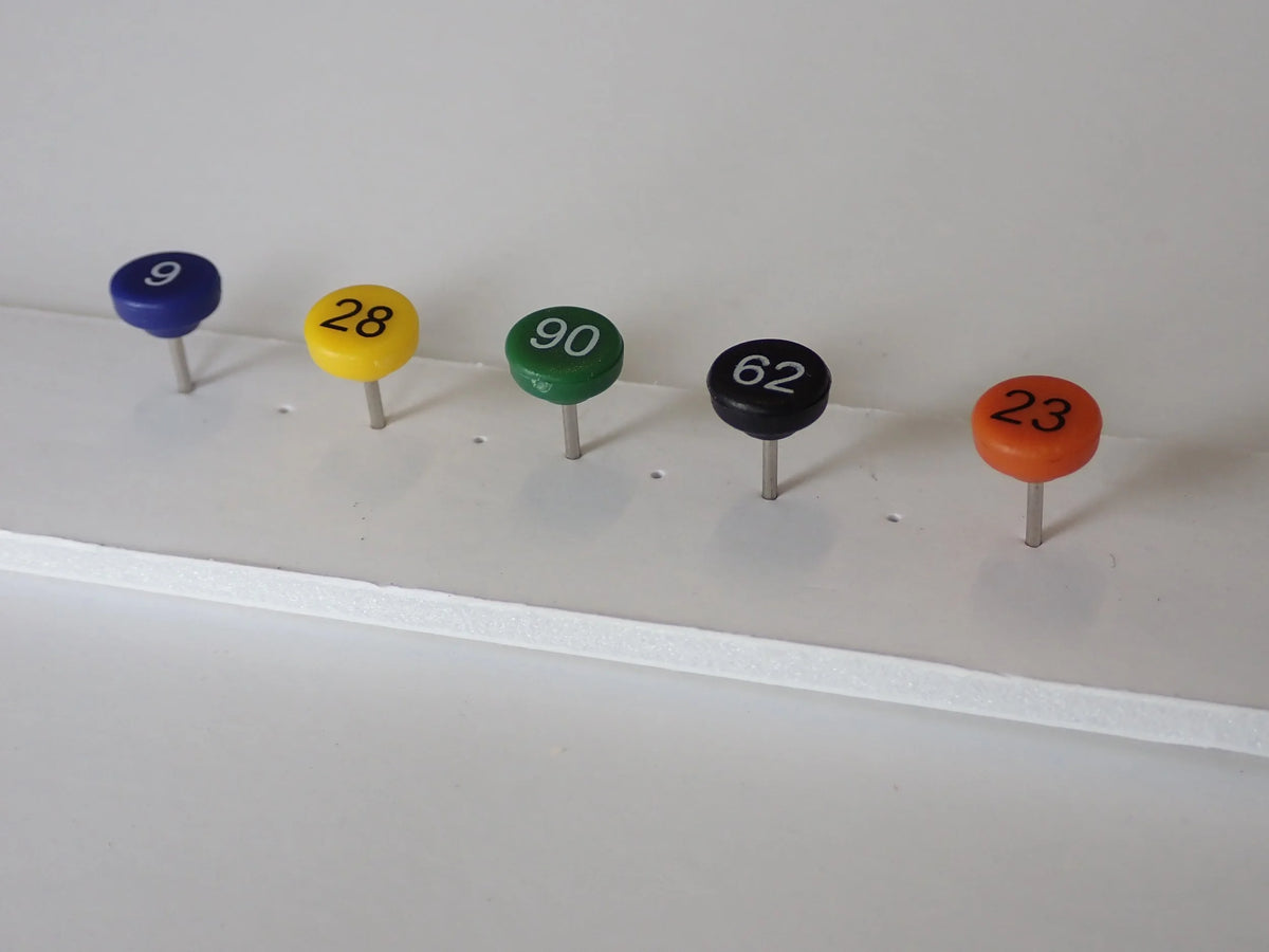 1-100 Numbered Map Pins