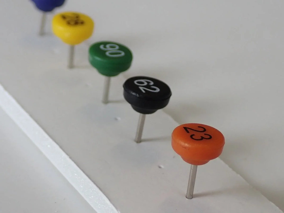 1-100 Numbered Map Pins