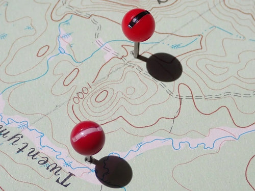 "-" Map Pins x 100