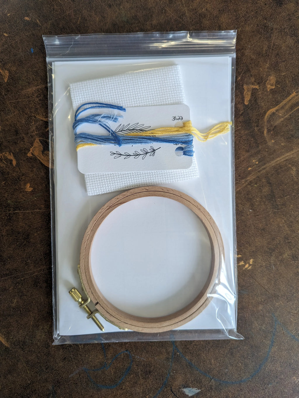 Map Embroidery Kit by Savory Stitch