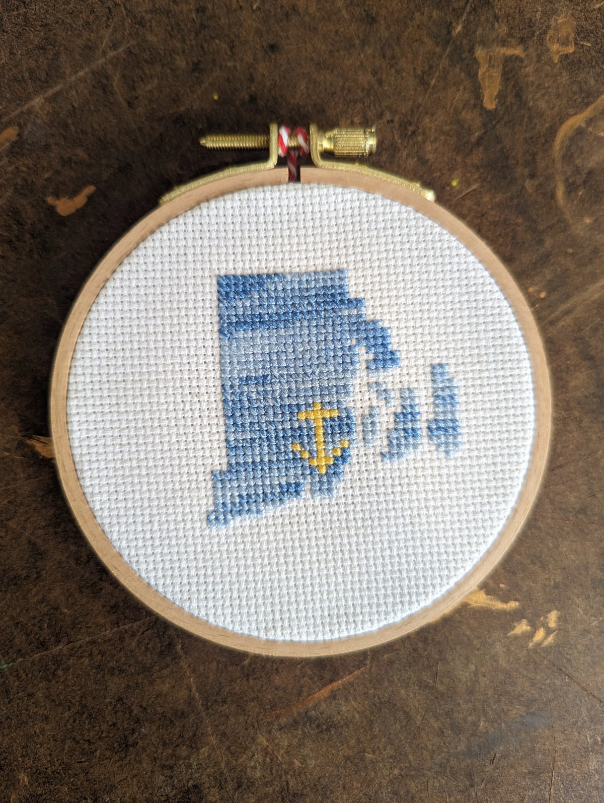 Map Embroidery Kit by Savory Stitch