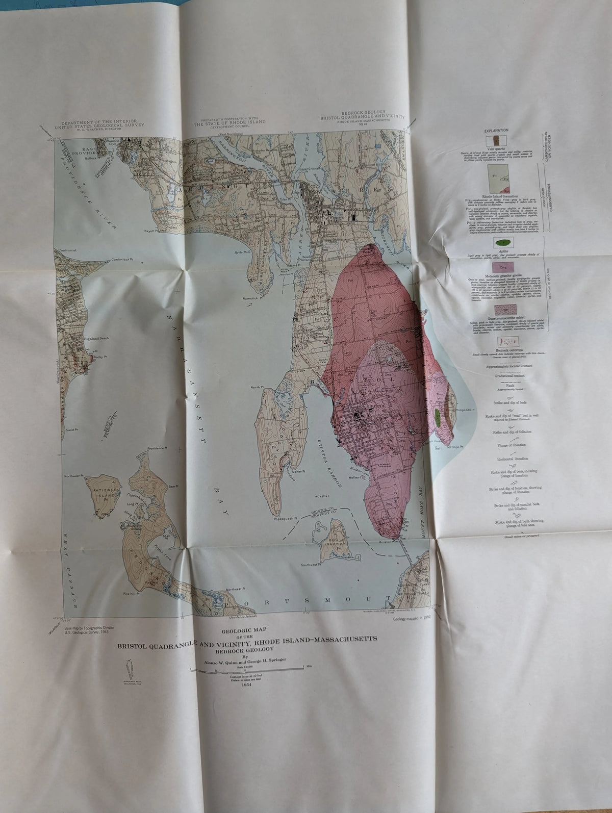 Geological Quadrangle Maps of the United States- Bedrock Geology