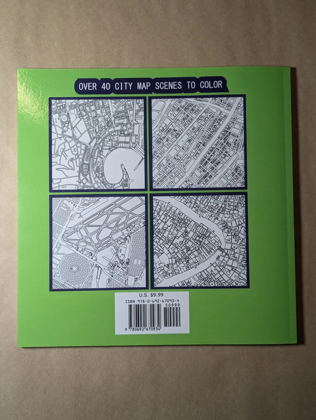 City Maps: a Coloring Book for Adults