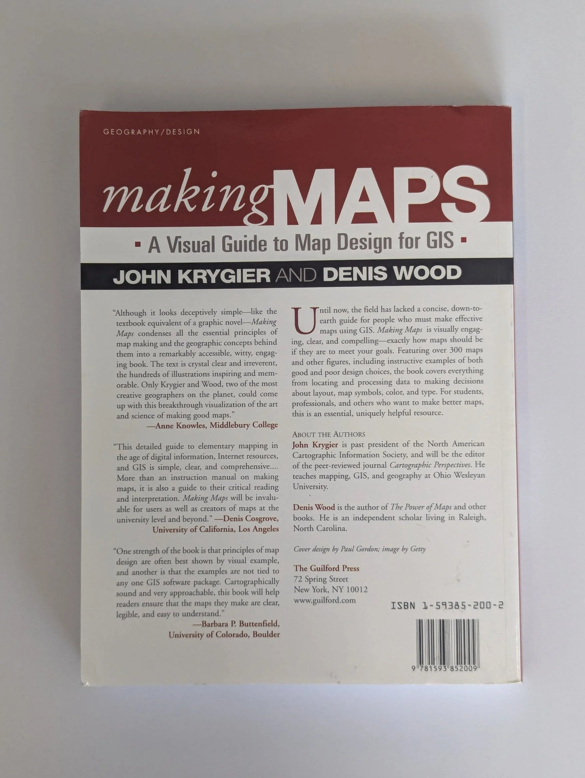 Making Maps by John Krygier and Denis Wood