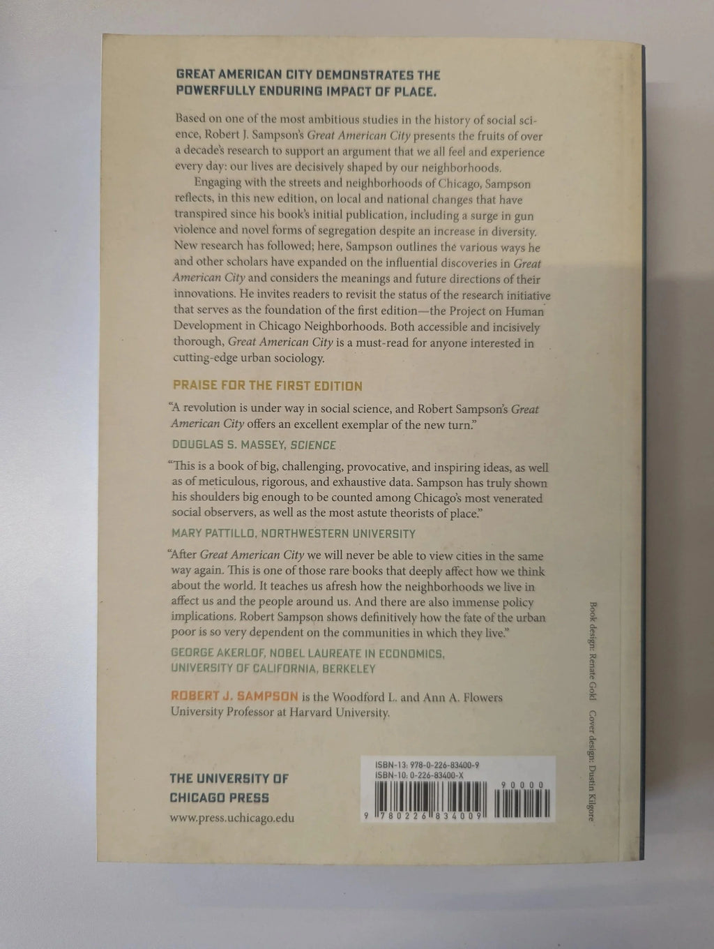 Great American City by Robert J Sampson