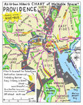 An Urban Hikers Chart of Walkable Space in Providence by Andy "the City Kid" Nosal