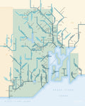 Rhode Island Rivers by Daniel Huffman