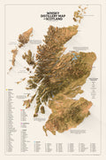 Whisky Distillery Map of Scotland